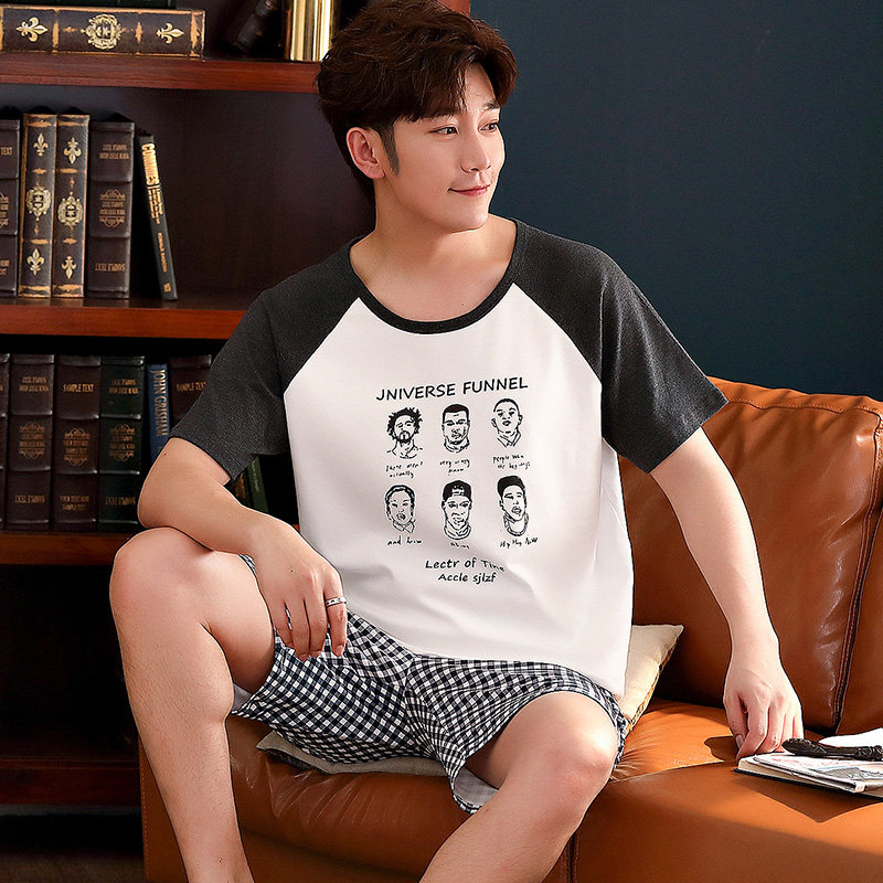 莉哆妮全棉新款男士夏季休闲睡衣 莉哆妮睡衣/家居服套装