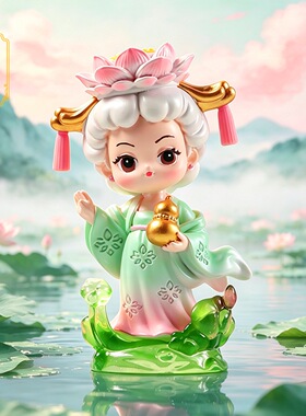 国潮中式妈祖金榜题名摆件