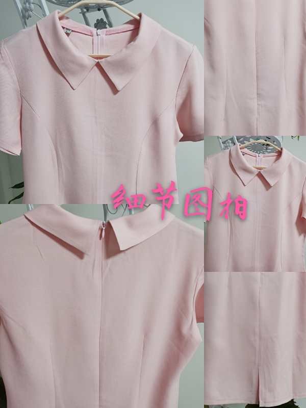 克丽缇娜美容师工作服粉色裙子，顾问服，夏季新品，透气舒适。 - 图2