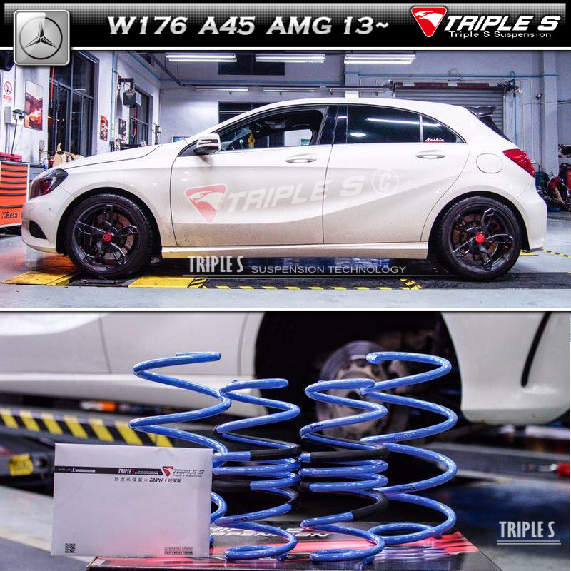 TRIPLE S短弹簧适用于A级W176 C级W204 W203 W205 CLA级 TS短簧 - 图1