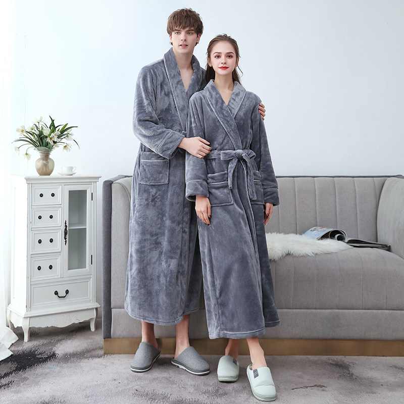 男女士秋冬季加长款2020新品睡袍 罗米顿睡袍/浴袍