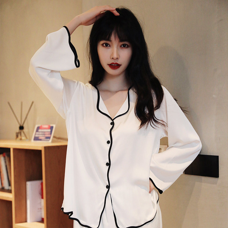 冰丝2022年新款高级感春秋款睡衣 罗米顿睡衣/家居服套装