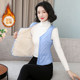 Single-breasted commuting short V-neck vest cotton vest