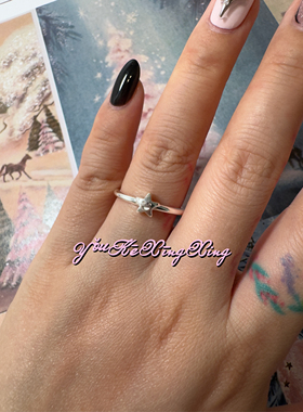 有颗星星女S925轻奢精致星星戒指