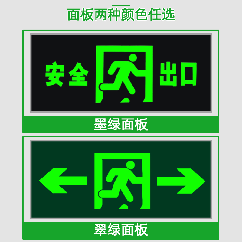 破碎维修标志灯导光亚克力安全出口护罩疏散指示嵌入式暗装胶片 - 图1