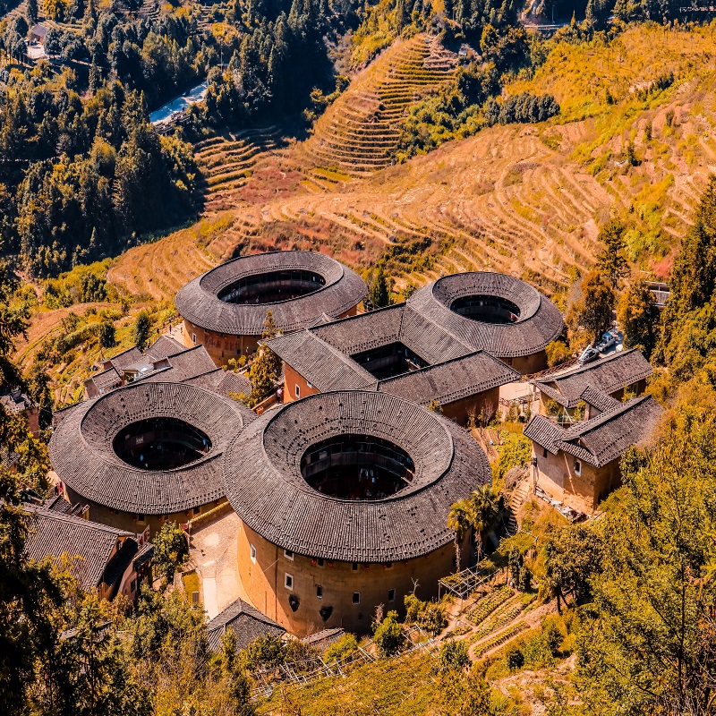 福建土楼厦门旅行游南靖土楼漳州云水谣一日游永定田螺坑6人小团 - 图0