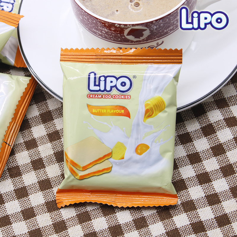越南进口Lipo黄油味面包干网红爆款休闲零食特产牛奶鸡蛋饼干300g - 图2