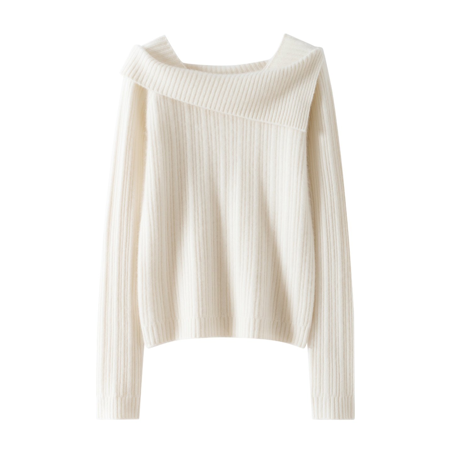 亲肤柔软~100%纯山羊绒女一字肩修身坑条针织上衣时尚百搭毛衣,淘宝优惠券,粉丝福利购,淘宝优惠卷