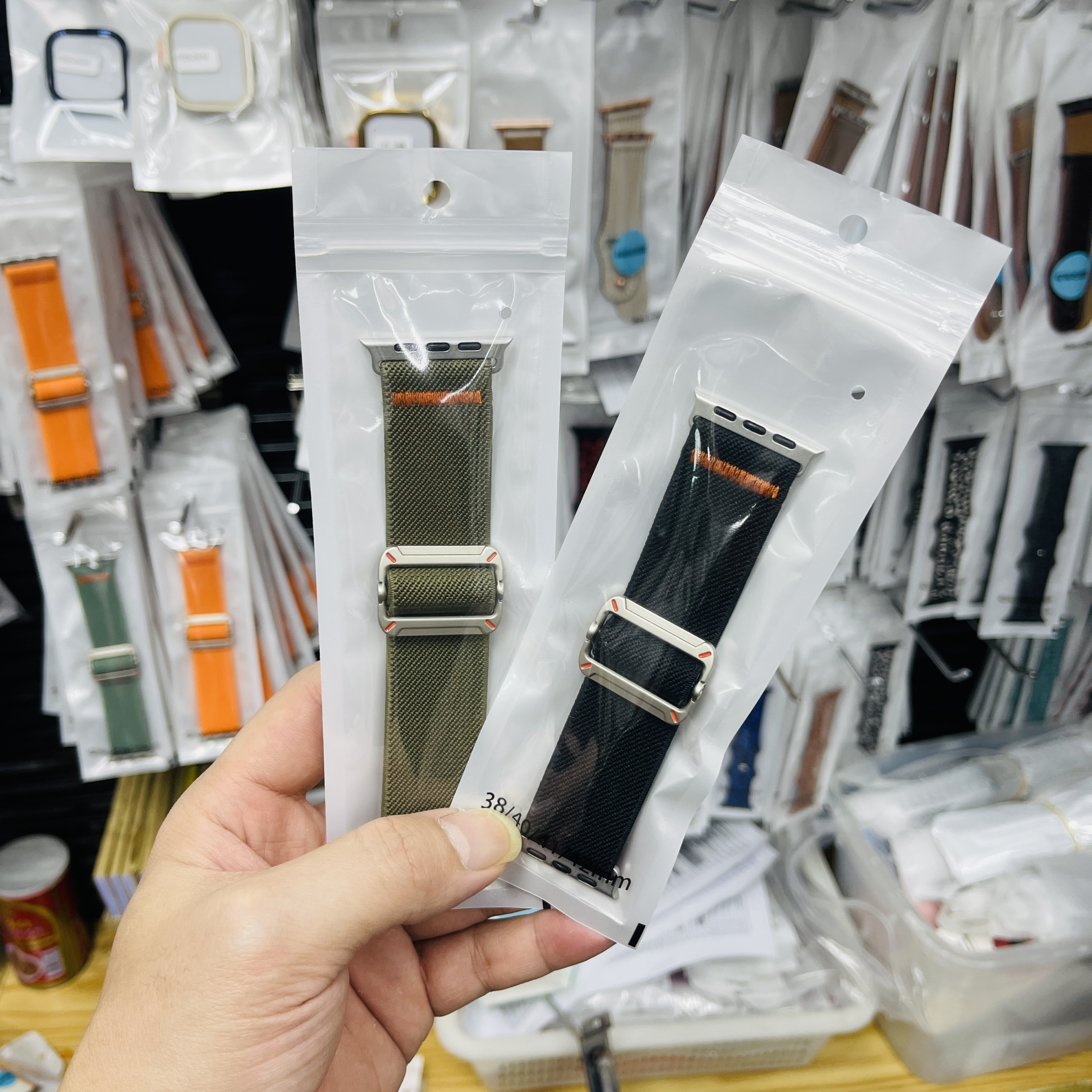 华强北S10Mini手表带适用HK10PROMAX苹果s9豹纹滑扣s8手表带ULTRA - 图0