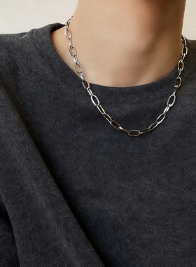 INS风冷淡风多层环形锁骨链