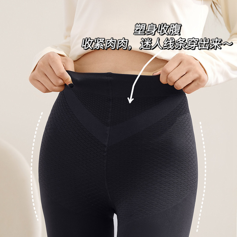 黑标100D400D!显瘦美腿微压力哑光丝滑天鹅绒丝袜打底连裤袜女_虎窝淘