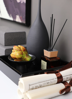 新中式样板间书房软装饰品摆件