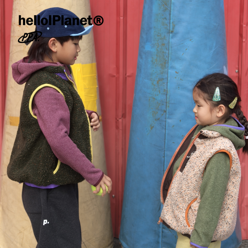 现ppapa 花纱大颗粒摇粒绒保暖绒面拼色背心儿童马甲马夹 1013170,淘宝优惠券,粉丝福利购,淘宝优惠卷