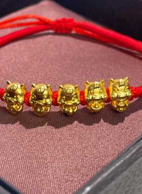 马年五福小马招财红绳手链