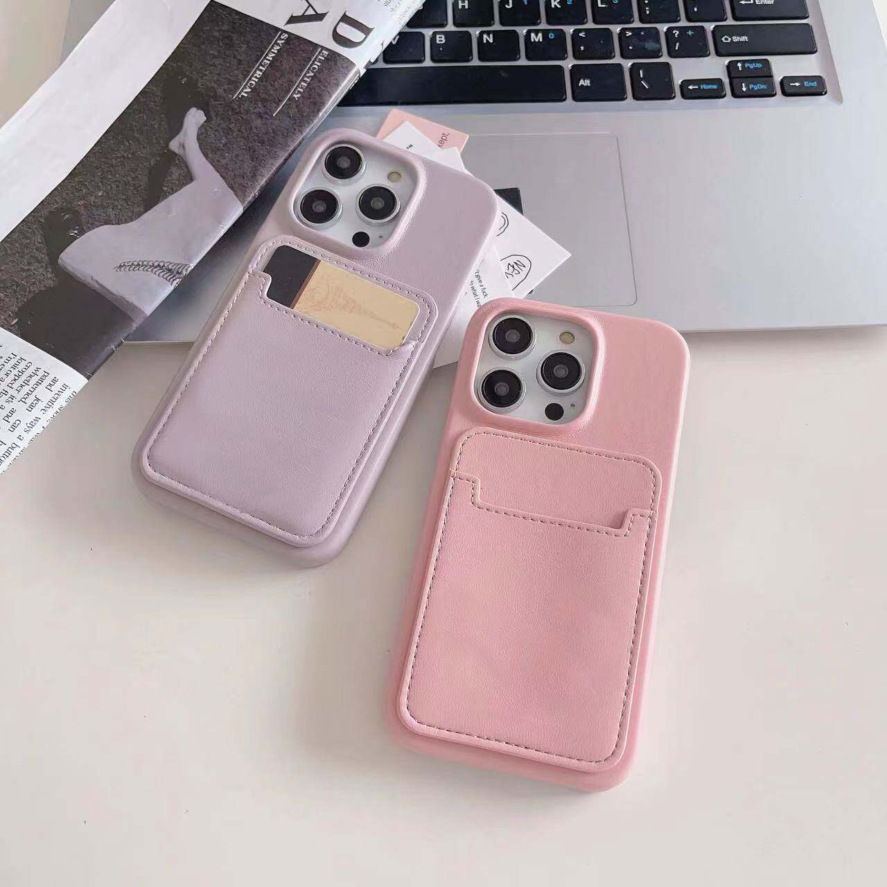 新款适用苹果15pro手机壳卡包一体iphone16Promax卡套14pro带卡槽13可放卡12门禁卡11口袋半包高级感保护套