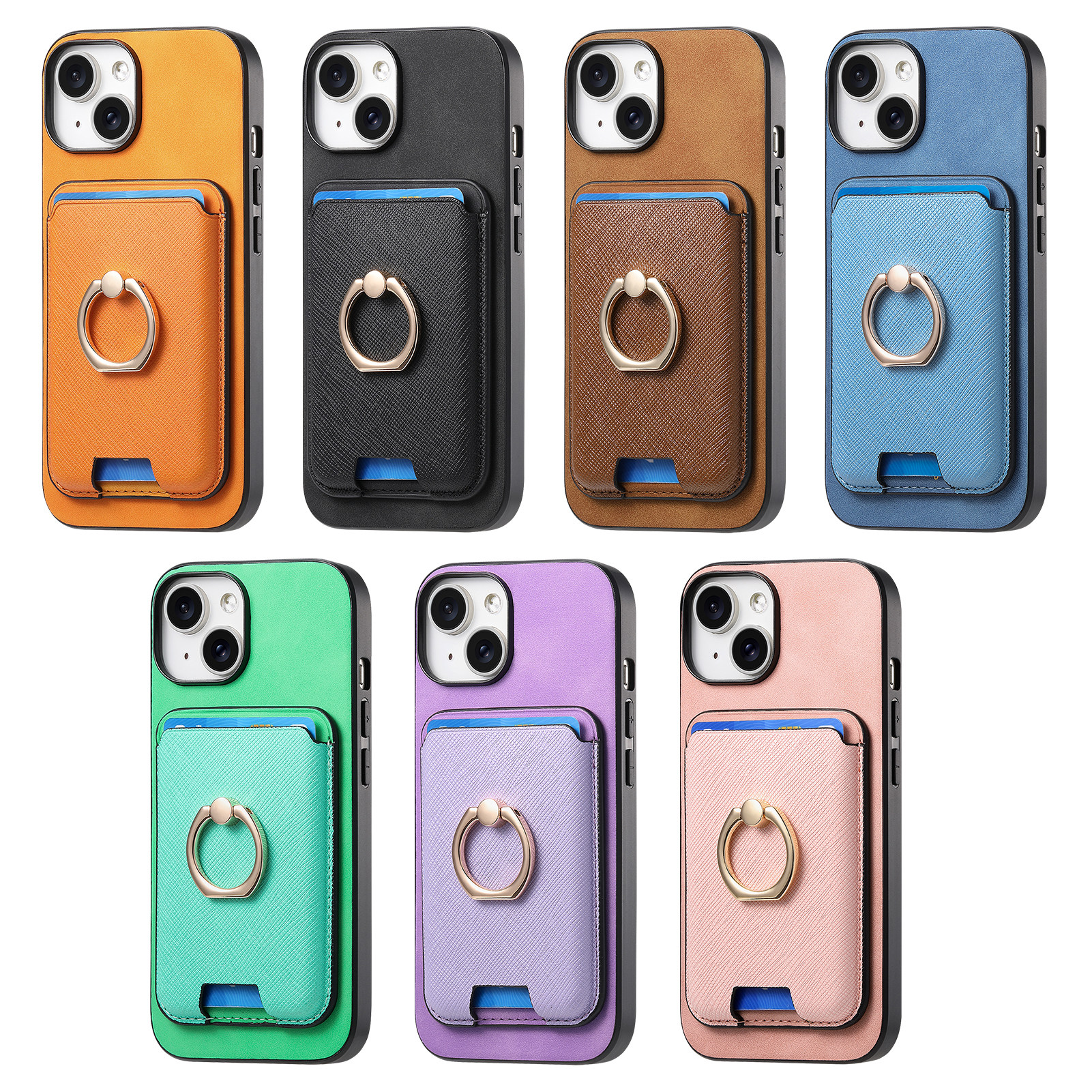 苹果16磁吸卡包适用于iphone17手机壳支架苹果15promax卡套13卡夹12放卡14卡槽指环扣magSafe钱包手机套17air