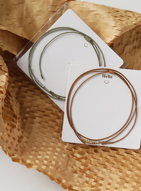 小众钛钢金珠手工绳项链女