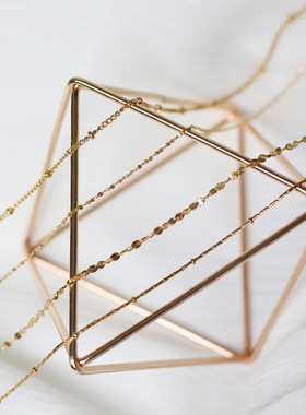 满天星裸链花瓣麻花蛇骨竹节项链