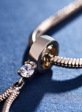 双环扣长款百搭韩国大气毛衣项链