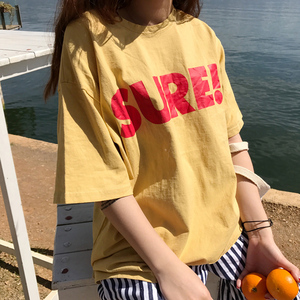 纯棉原宿风BF半袖上衣