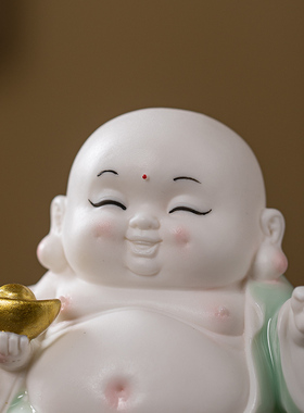 指你发财大肚弥勒佛摆件