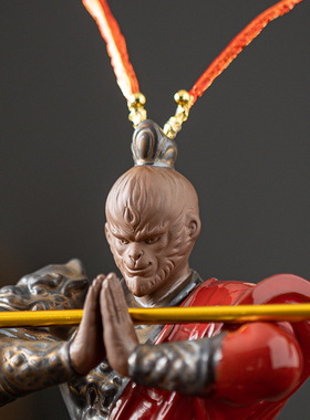 迦境新中式陶瓷美猴王摆件