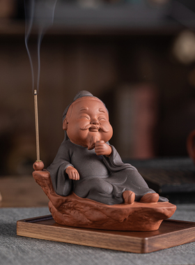 禅意历史人物茶圣陆羽摆件