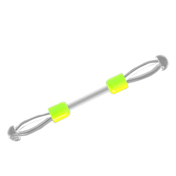 Sub-line splitter silicone splitter double hook fixed distance space bean anti-tangle separator anti-tangle fishing accessories