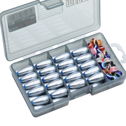 路亚子弹铅坠合金德州钓组配重专用远投防挂底塑芯软管通心铅坠 - 图3