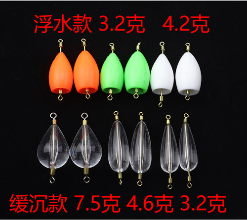 路亚助投器远投浮水沉水改装版别针缓沉钓鱼飞蝇钩钓马口瓜子亮片 - 图2