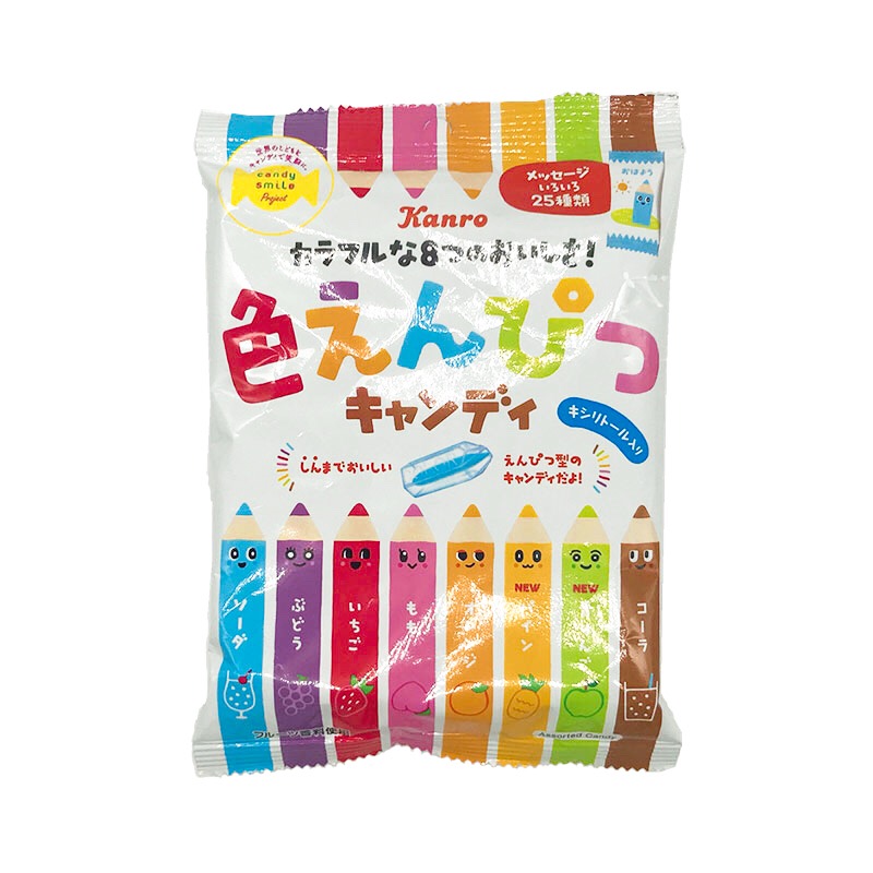 日本进口零食甘露KANRO铅笔糖76g*2包多口味糖果儿童休闲什锦硬糖 - 图3