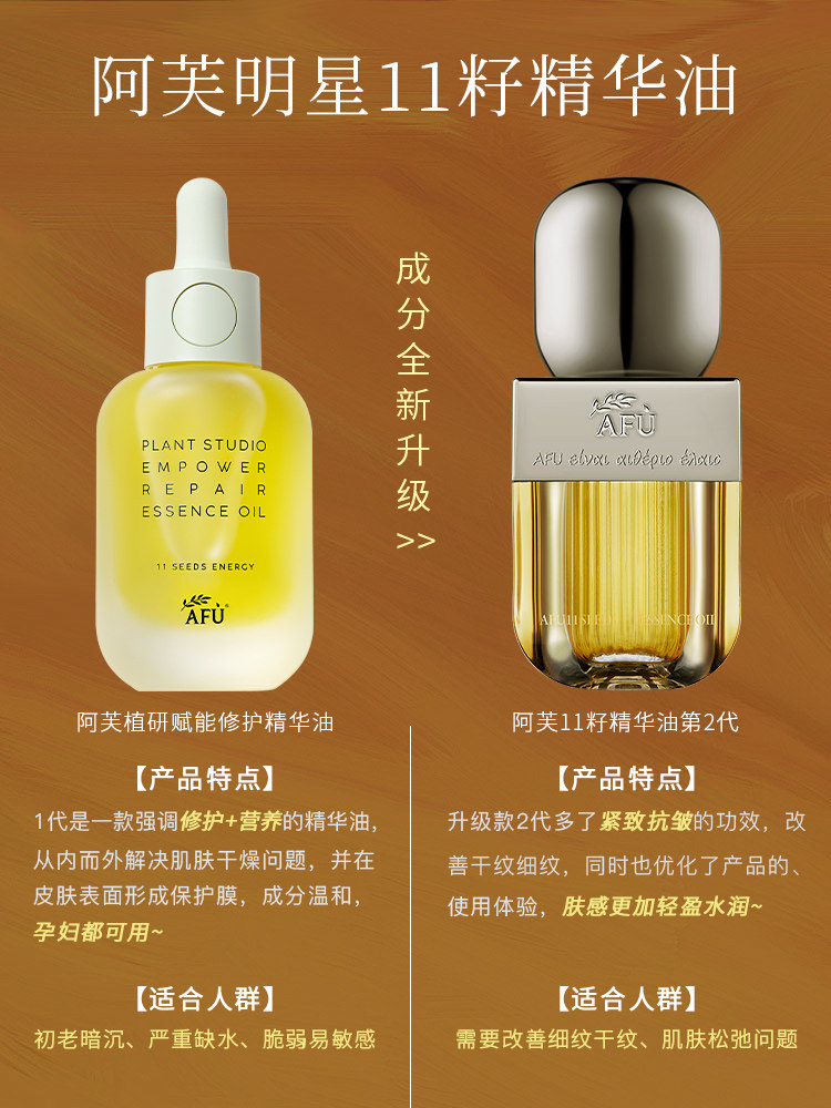 阿芙11护肤美肤油以养肤修护籽油 阿芙瓦坎达液态精华