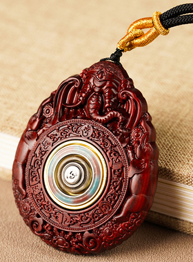 男女通用紫檀黄杨木佛本命佛普贤