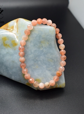 女生天然太阳石名族风手链手串