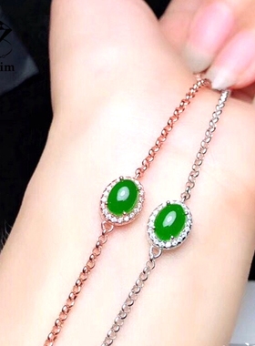 新款s925纯银手链空托气质百搭