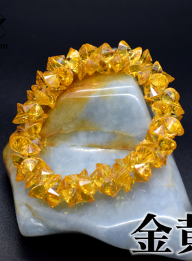 多彩圆形碎石礼物手串