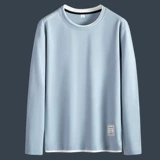 Хлопковый комплект, осенний лонгслив, базовая рубашка для пожилых людей, для среднего возраста