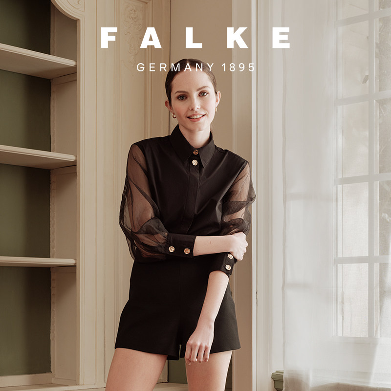 FALKE德国鹰客Shelina 12D轻薄高弹光滑丝袜舒适高筒女41726 - 图3