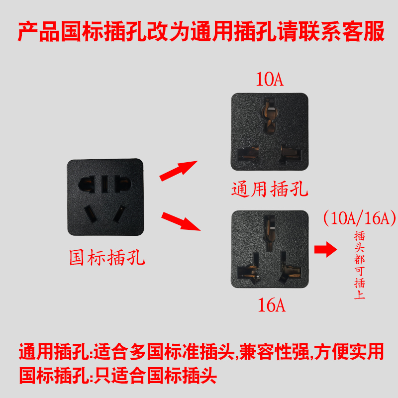 协生PDU机柜电源插排插座竖装10A16A8位带开关弱电箱拖接线板无线 - 图1