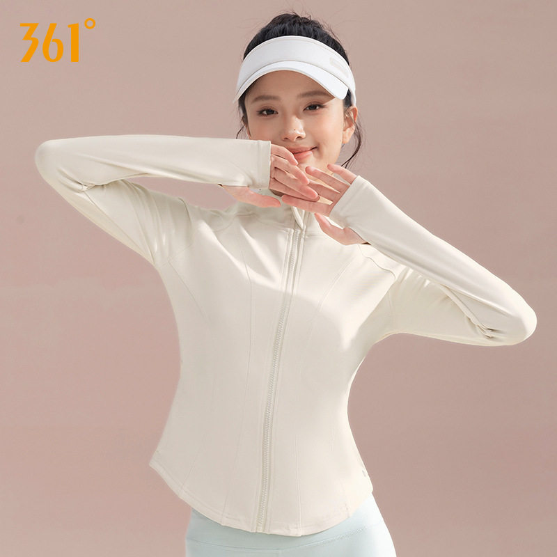 361瑜伽外套女2025新款开衫立领拉链修身显瘦健身服长袖运动上衣,淘宝优惠券,粉丝福利购,淘宝优惠卷
