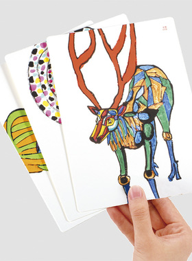 动物大卡礼盒：34张百科卡片，