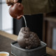 Yuxuan Handmade ຊາດິນເຜົາສີມ່ວງງາມສັດລ້ຽງໂຊກດີຄັນຄາກທອງ