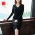 Mùa thu 2019 mới của phụ nữ mùa thu và áo sơ mi mùa đông eo thon nữ ăn mặc khí chất cao cấp - váy đầm quần giả váy váy đầm