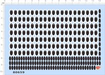 80659 whole version of glue no proportional pop MART doll paparazzi model eyes water stickers black eye tag A6