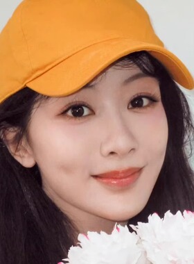 ROSYX 杨紫同款棒球帽女春夏日系黄色多巴胺软顶百搭遮阳鸭舌帽