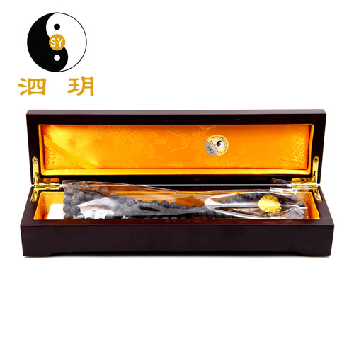 泗玥泗滨砭石项链情侣男女士手链礼物5A精品时尚砭石饰品玄黄砭石 - 图2