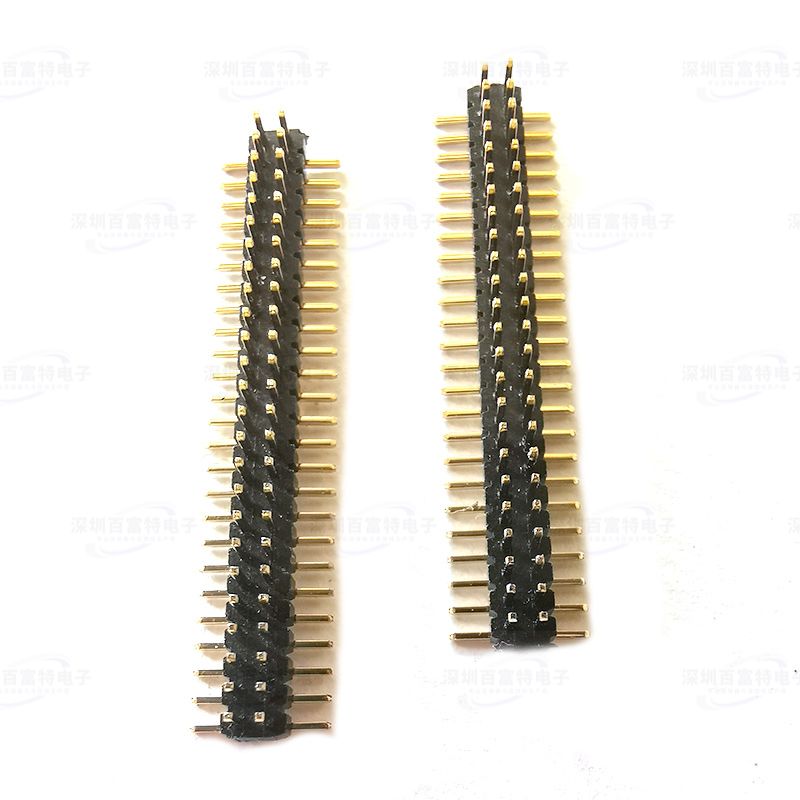 贴片排针 1.0mm双排立式贴片SMT插针2x50P  Pin header可带柱定制