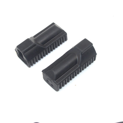 适用雅马哈弯梁摩托车配件LYM110-2-3禧发C8前脚踏胶 放脚垫搁脚 - 图2