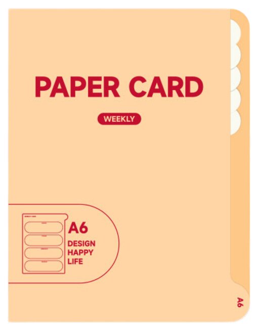 Iplaybox schedule planner A6 card book format