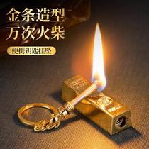 Creative BRICS ten thousand Matches Kerosene Lighter Plastic Pendant Personality Gift Gold Bar Manufacturer Cross Border Customization